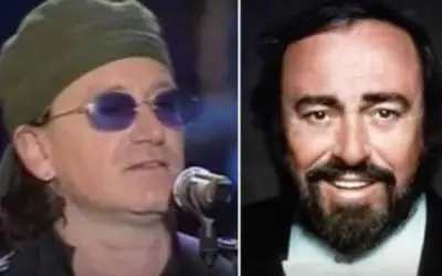 Bono and Pavarotti Join Together to Sing the “Ave Maria”