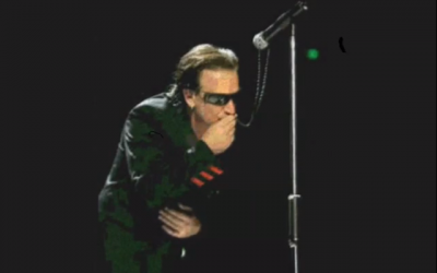 U2 Bono salutes Pope John Paul II