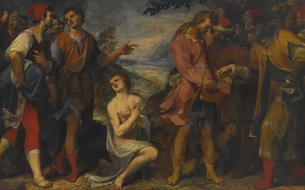 800px-Damiano_Mascagni_Joseph_Sold_Into_Slavery_by_His_Brothers