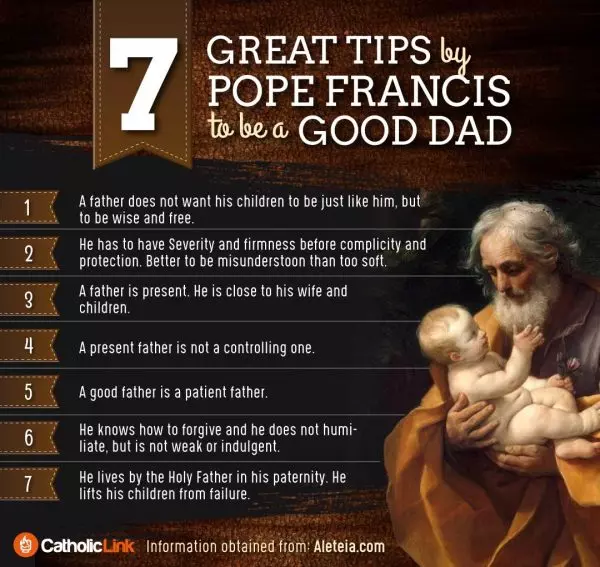 Infographic: 7 Tips From Pope Francis On How To Be A Good Dad