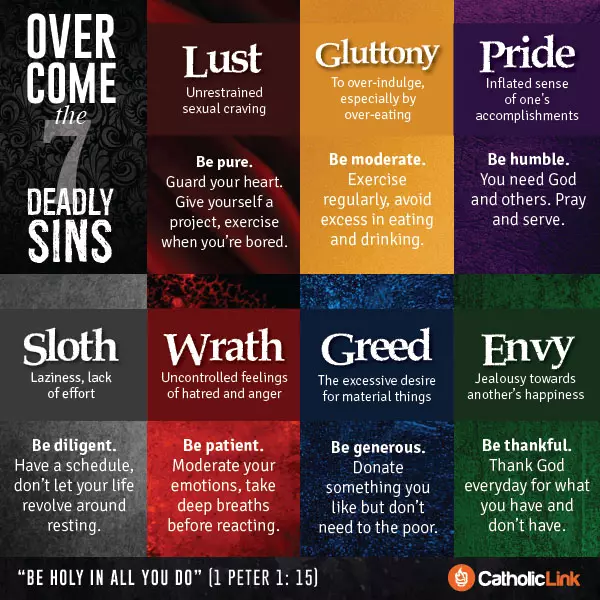 How To Overcome The 7 Deadly Sins