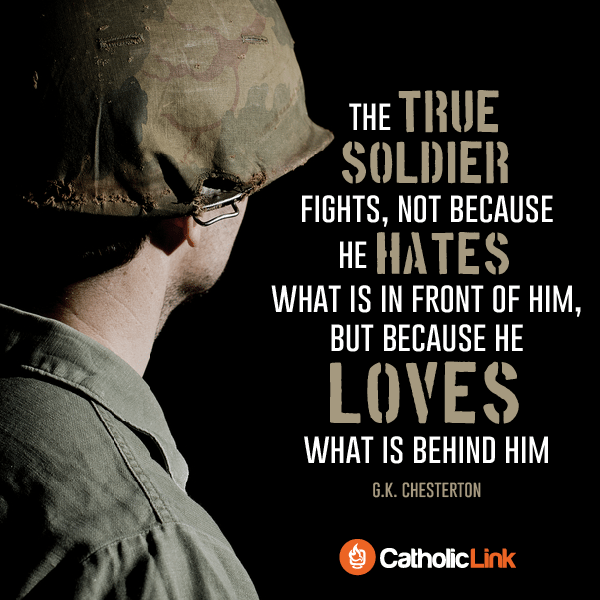 The true soldier G.K. Chesterton