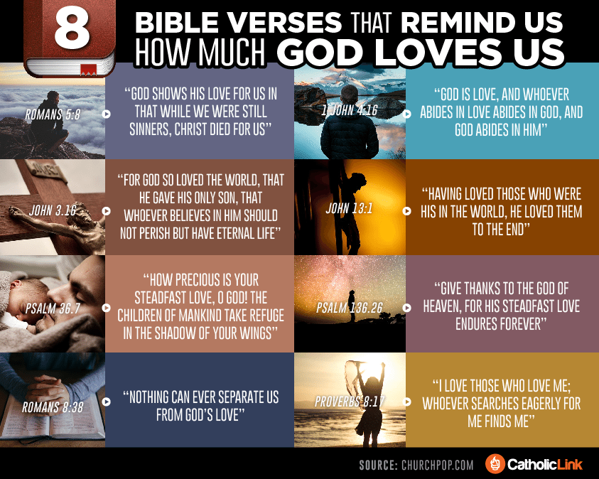 8 Bible Verses That Remind Us How Much God Loves Us