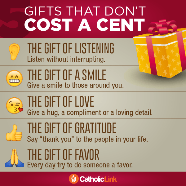 Infographic: 5 Christmas gifts that don’t cost a cent
