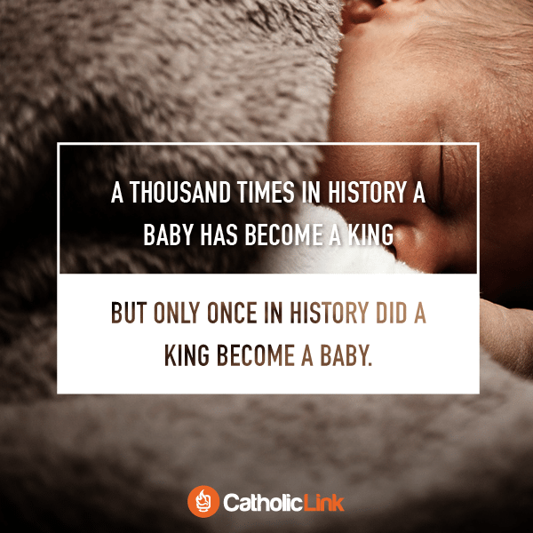 During Christmas, The King Of Peace Becomes A Baby