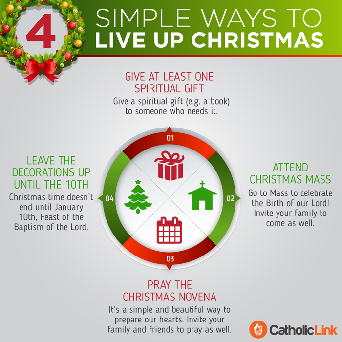 Infographic: 4 simple ways to live up Christmas