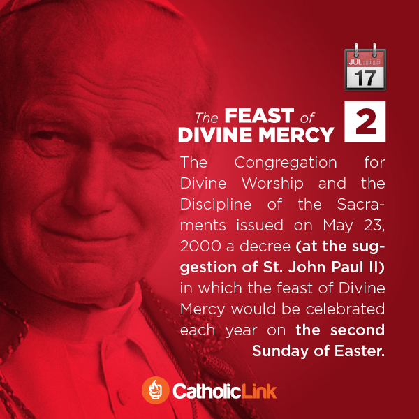 What Is Divine Mercy Sunday St. Faustina Pope John Paul II