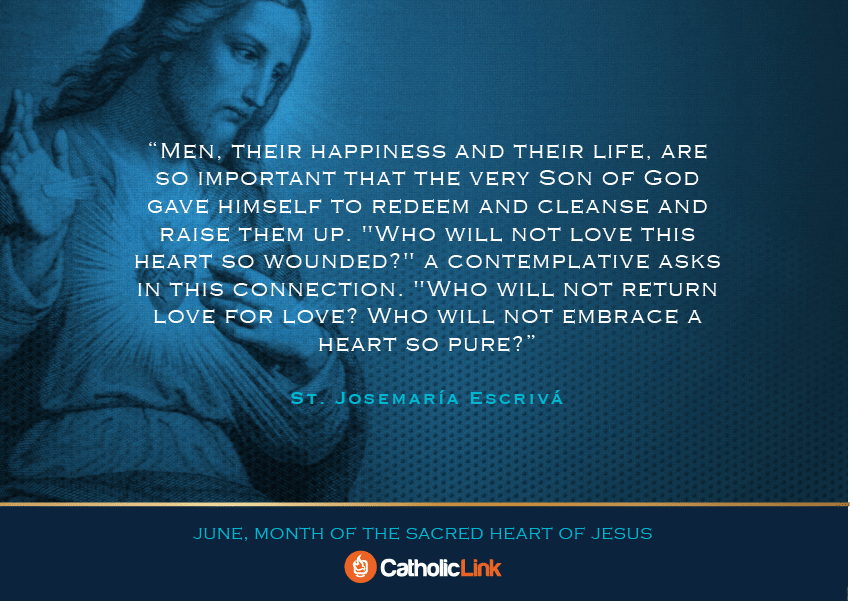 Saint and Pope quotes about the Sacred Heart of Jesus. Grow in your devotion to Our Lord during this month of June dedicated to His Sacred Heart!