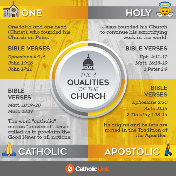 The 4 Qualities Of The Catholic Church | Catholic-Link.org