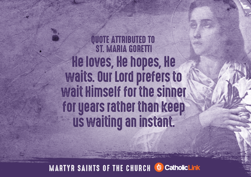 tion Of Quotes From Martyred St. Maria Gorretti
