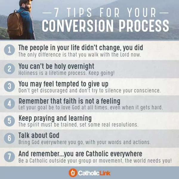 Catholic quotes, infographics, memes and more resources for the New Evangelization. Infographic: 7 tips for your conversion process Catholic