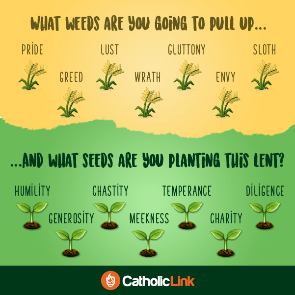 Vice Virtue What Weeds Are You Going To Pull Up This Lent?