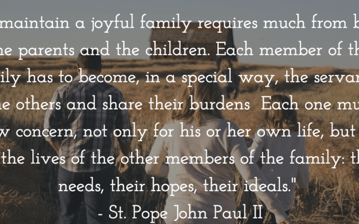 Pope John Paul II Mother's Day Quote
