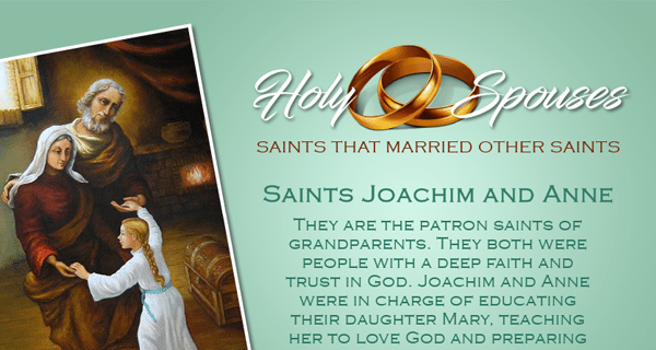St. Joachim and St. Anne Married Saints Spouses Catholic