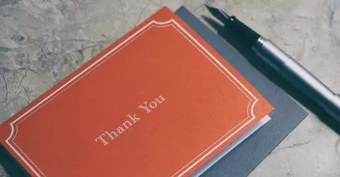 Twelve days thank you card and pen