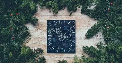 Twelve days New Year's resolution decoration