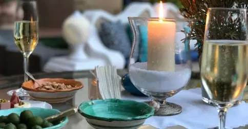 Twelve days celebratory table setting