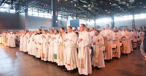 College SLS2018 Steve Duran Concelebrating priests