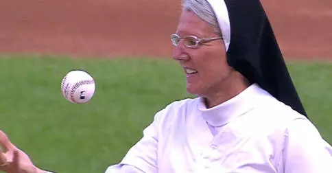 Catholic Sister Mary Jo throws first pitch at White Sox game
