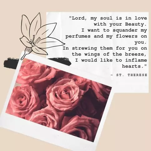 St. Therese poem Strewn Flowers