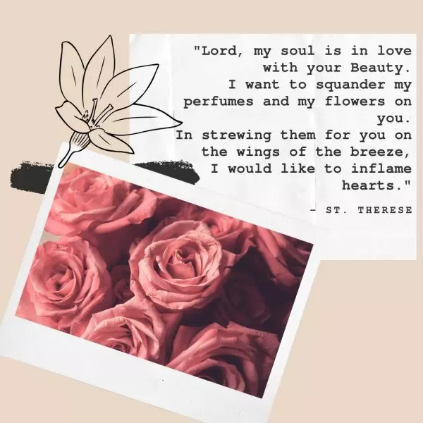 St. Therese Quote Poem