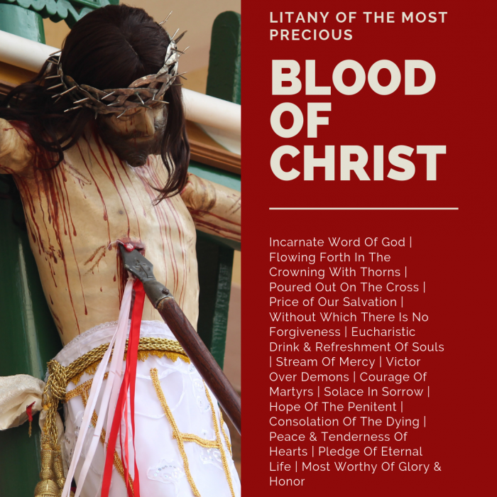 Litany of the Most Precious Blood Of Christ