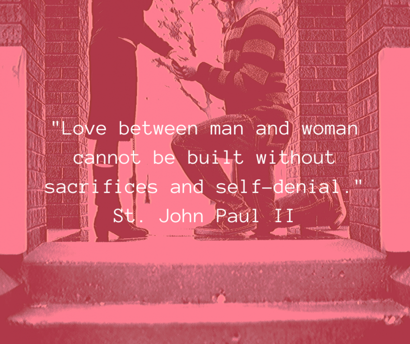 love between a man and woman St. John Paul II Quote