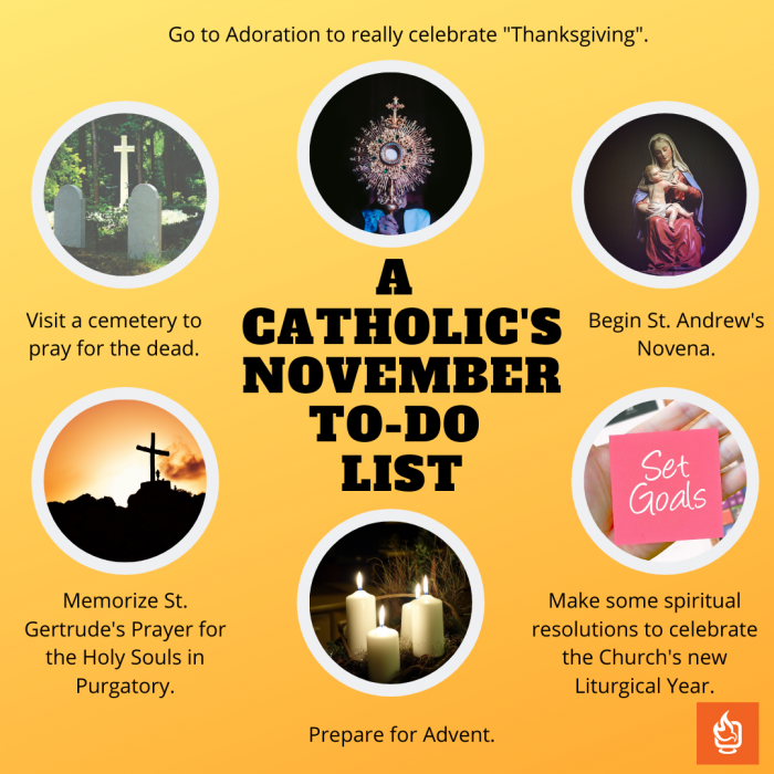 A Catholic's November To-Do List