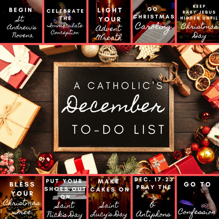 Catholic To Do List December