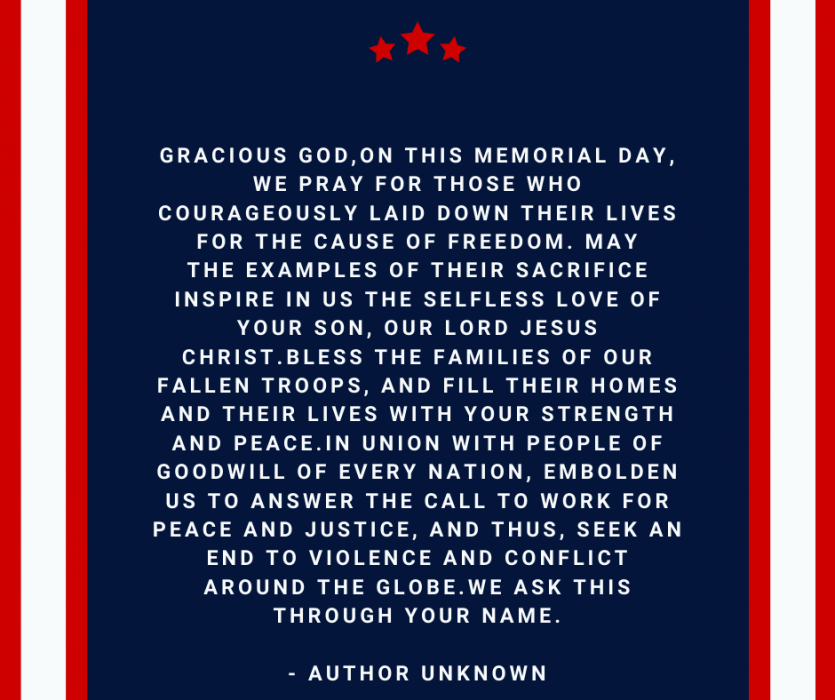 Memorial Day Prayer Catholic