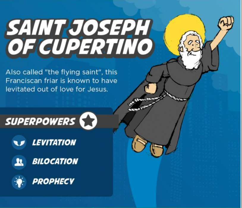 St. Joseph of Cupertino Superhero Saints for Kids