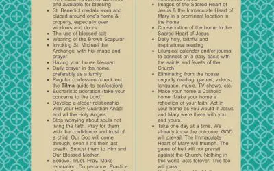 30 Things Catholics Need For Spiritual Survival