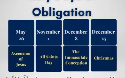 2023 Holy Days Of Obligation In The Catholic Church (United States)