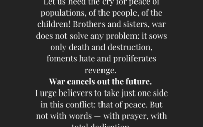 Pope Francis Asks That All Religions Pray And Fast On October 27, 2023