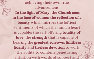 The Secret Of Living With Dignity? Look To Mary!