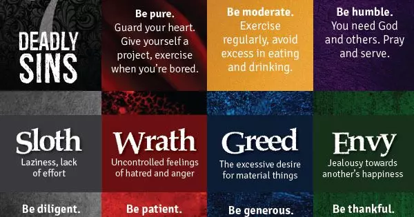 How To Overcome The 7 Deadly Sins