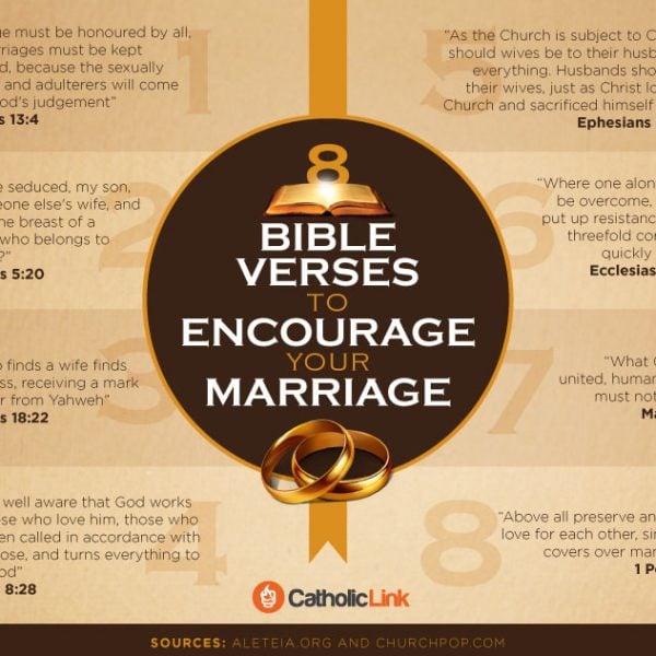 Infographic 8 Bible Verses To Encourage Your Marriage Catholic Link