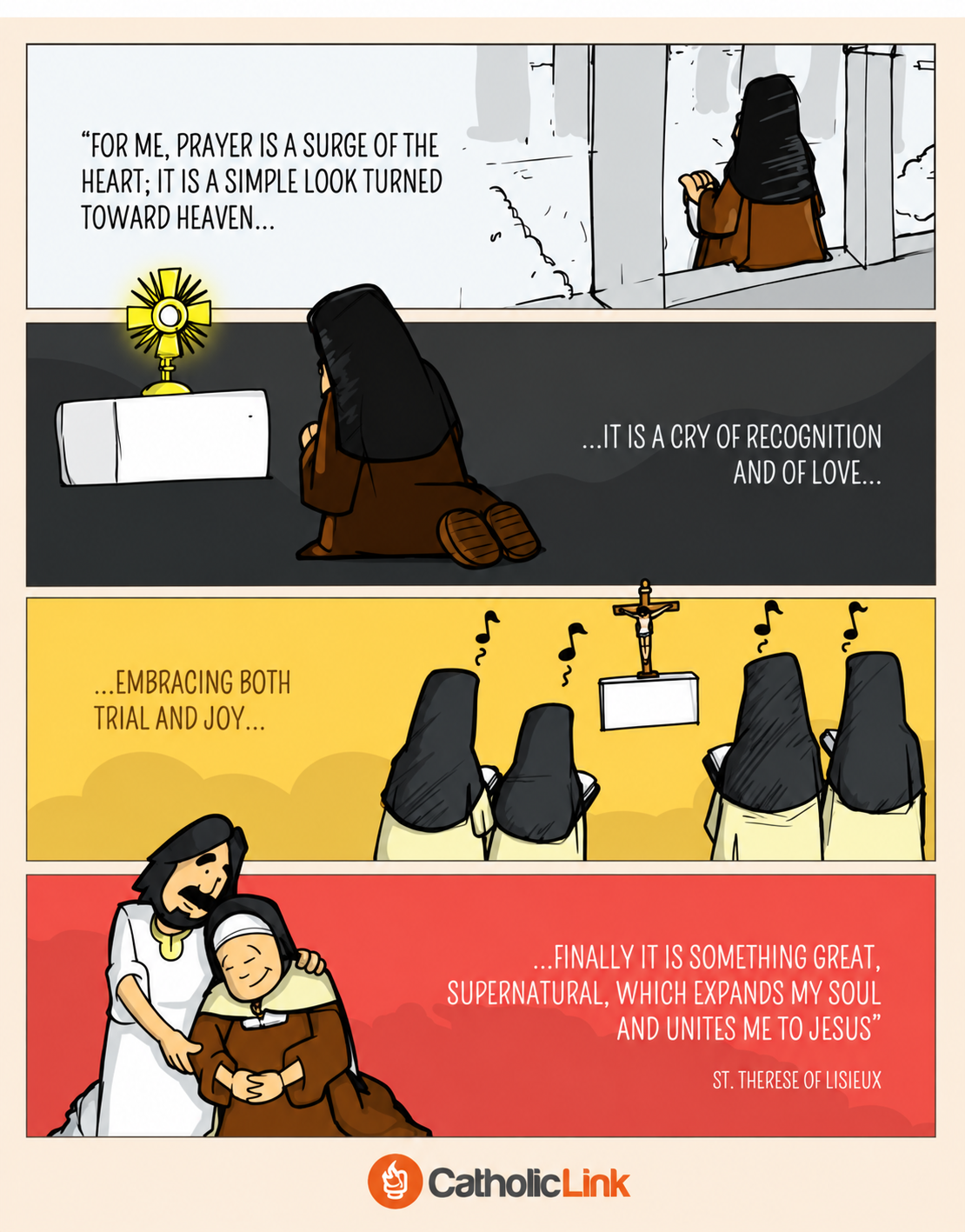 St. Therese quote on prayer