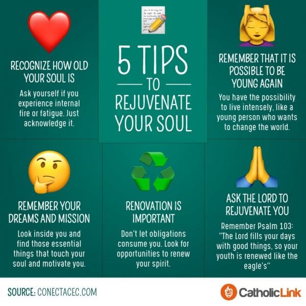5 Steps to Rejuvenate Your Soul | Catholic Infographic