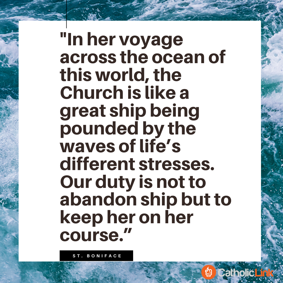 The Church Is Like A Great Ship St Boniface Catholic Link