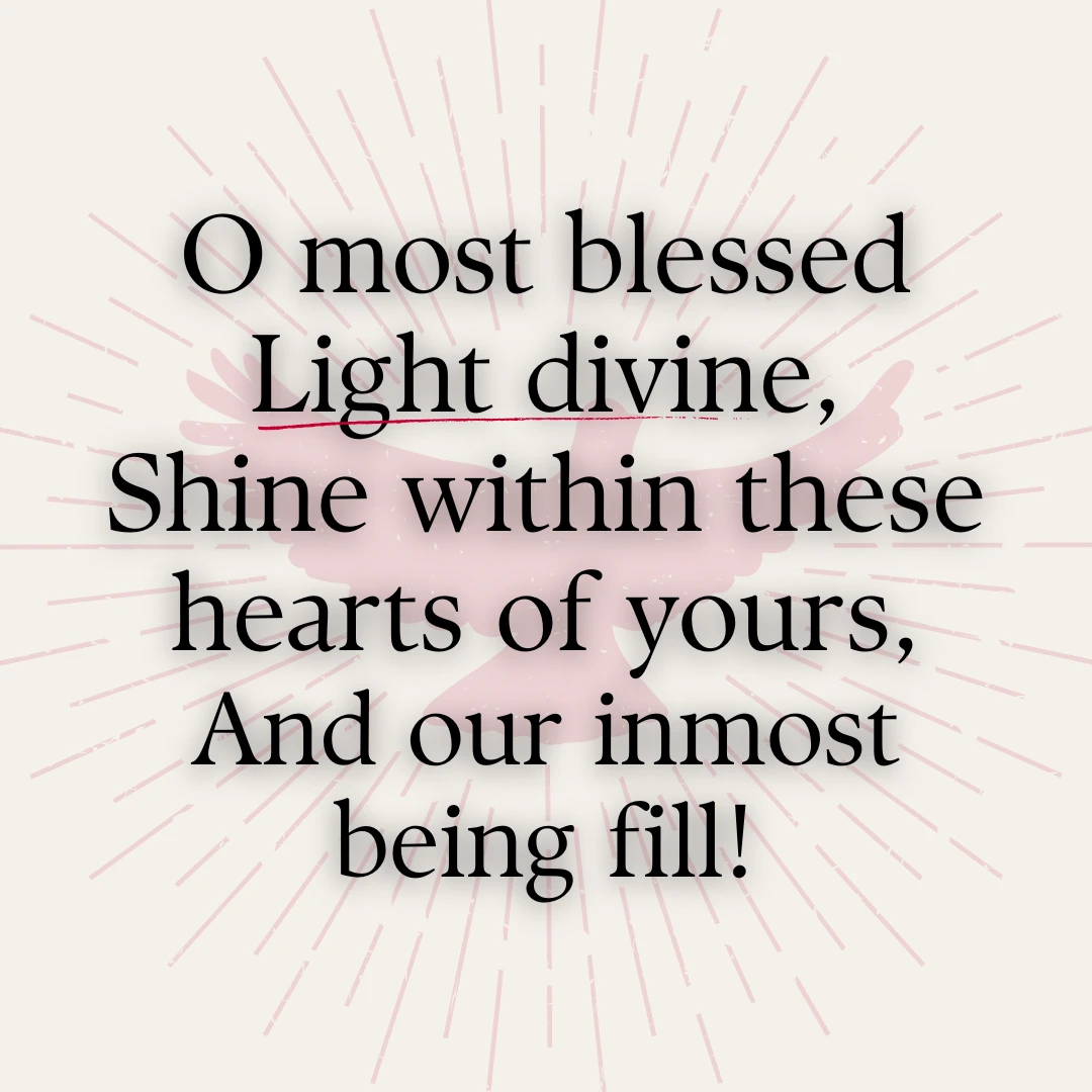 Veni, Sancte Spiritus Pentecost Sequence Catholic Prayer