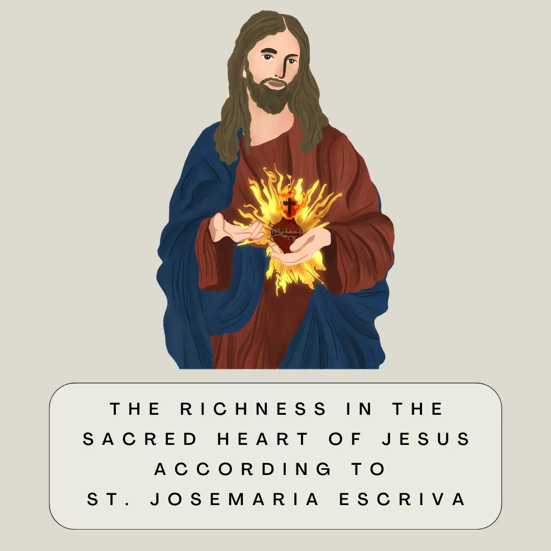 Realize all the richness hidden in the words "the sacred heart of Jesus." When we speak of a person's heart... St. Josemaria Escriva Quote