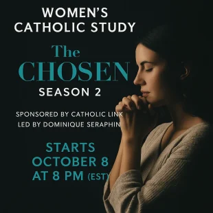 ✨ Women's Catholic Study: The Chosen Season 2 ✨ Begins October 8th | 8:00 PM (EST) | Via Zoom Step into the world of The Chosen Season 2 and experience Jesus’ ministry like never before. This women’s Catholic study is designed to lead you deeper into prayer, healing, and intimacy with Christ as we explore His encounters with others — and what they reveal about His encounter with you. Each week, we’ll: Watch and reflect on an episode from Season 2 of The Chosen Pray with Scripture and themes from the show Dive into discussion questions that invite us to encounter Jesus personally Learn how Christ still desires to heal our hearts, restore our dignity, and draw us closer to Him today Whether you’re seeking renewed faith, deeper spiritual intimacy, or a community of Catholic women to walk alongside you, this study offers a sacred space for growth and transformation. 📖 Study Access: Available for purchase for $25, [click here] 🤍 Spiritual Mentorship: If you’d like a one-on-one mentorship meeting $50, [click here] 🌿 Bundle Option: Get both the study and mentorship together, ($50) [click here] 📝 Register for the Study: [click here] Come with an open heart and expect the Lord to meet you right where you are. Together, we’ll journey through the stories, the miracles, and the personal invitations of Christ as seen through The Chosen.
