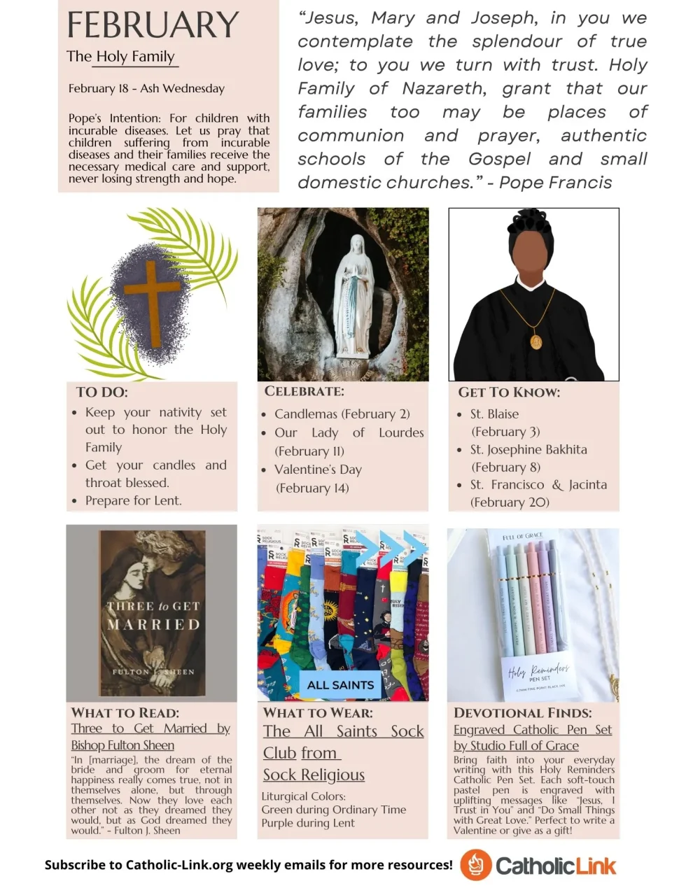 Catholic Liturgical Living: February