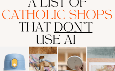 Catholic Shops That Don’t Use AI To Create Products