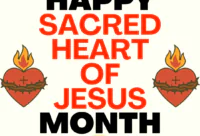 catholic social media posts for the month of June Sacred Heart of Jesus