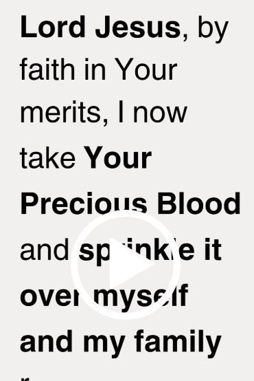 Prayer To The Precious Blood | St. Elizabeth Ann Seton