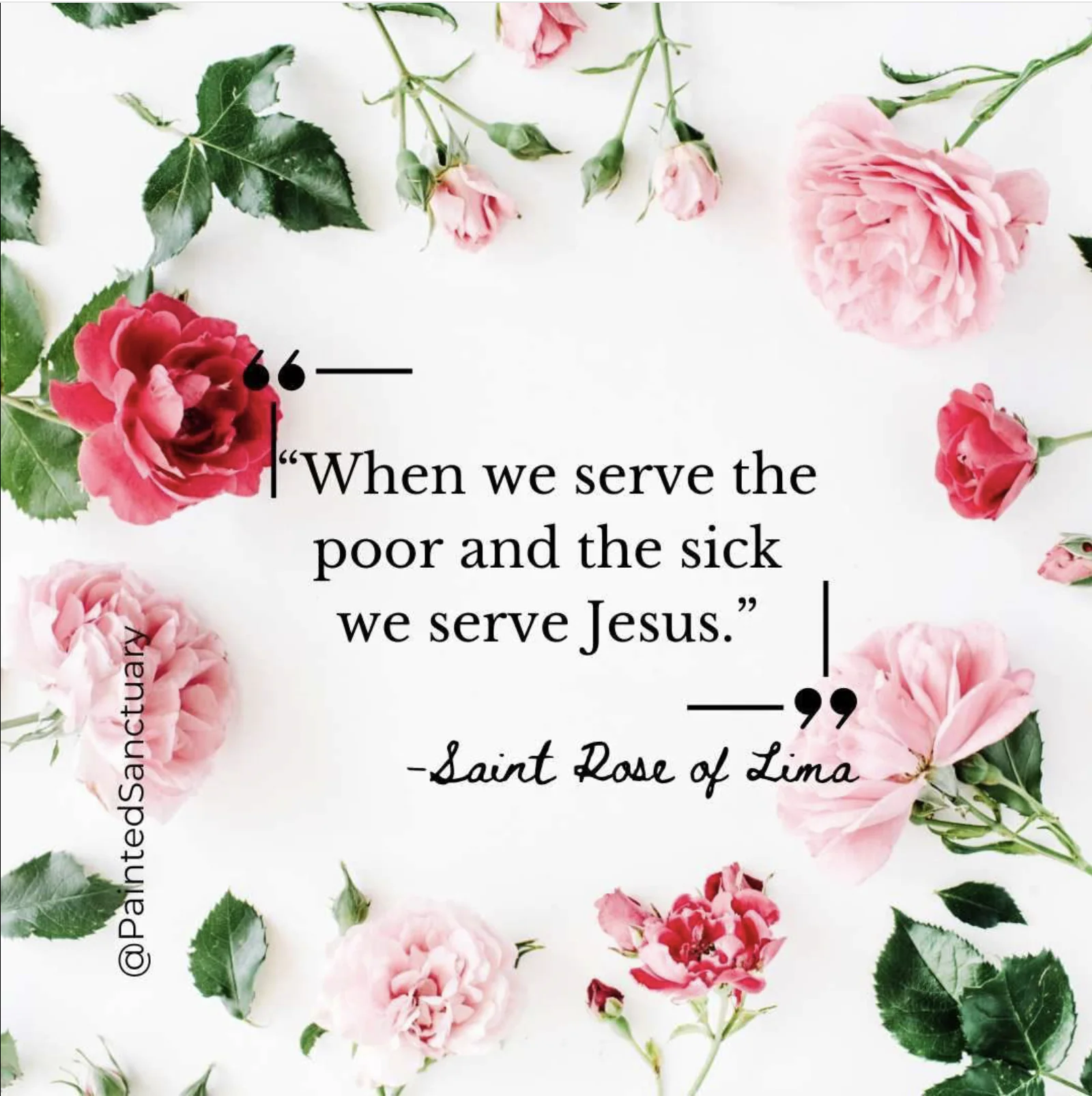 St. Rose of Lima how to serve Jesus