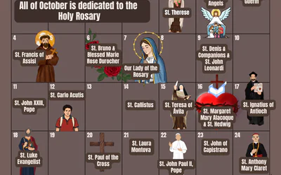 October Calendar For Catholics